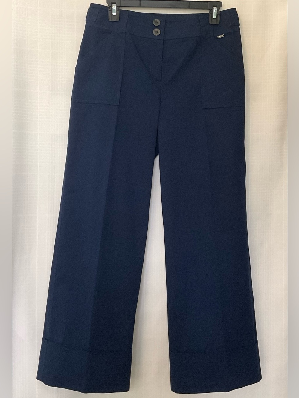 St. John Navy Women's cuffed Pants